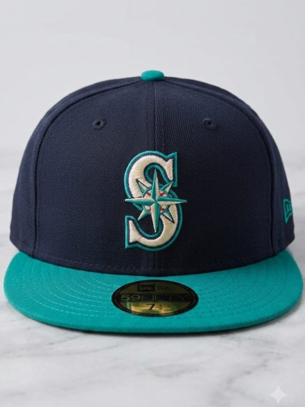 NEW ERA Navy/Teal Seattle Mariners Alternate Authentic Collection On Field.